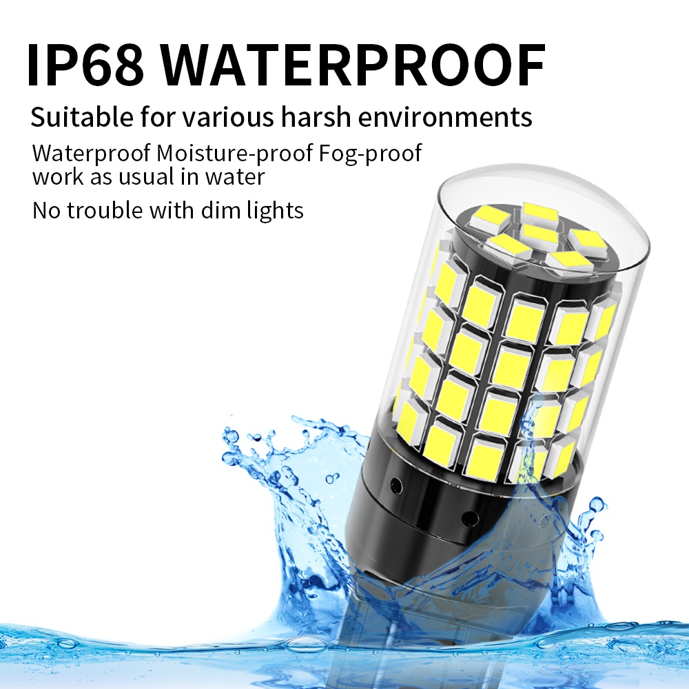 1 Đèn LED Phanh 1156 BA15S BAU15S 1157 Bay15d T20 7440 7443 2835 54SMD Siêu Sáng Cho Xe Hơi