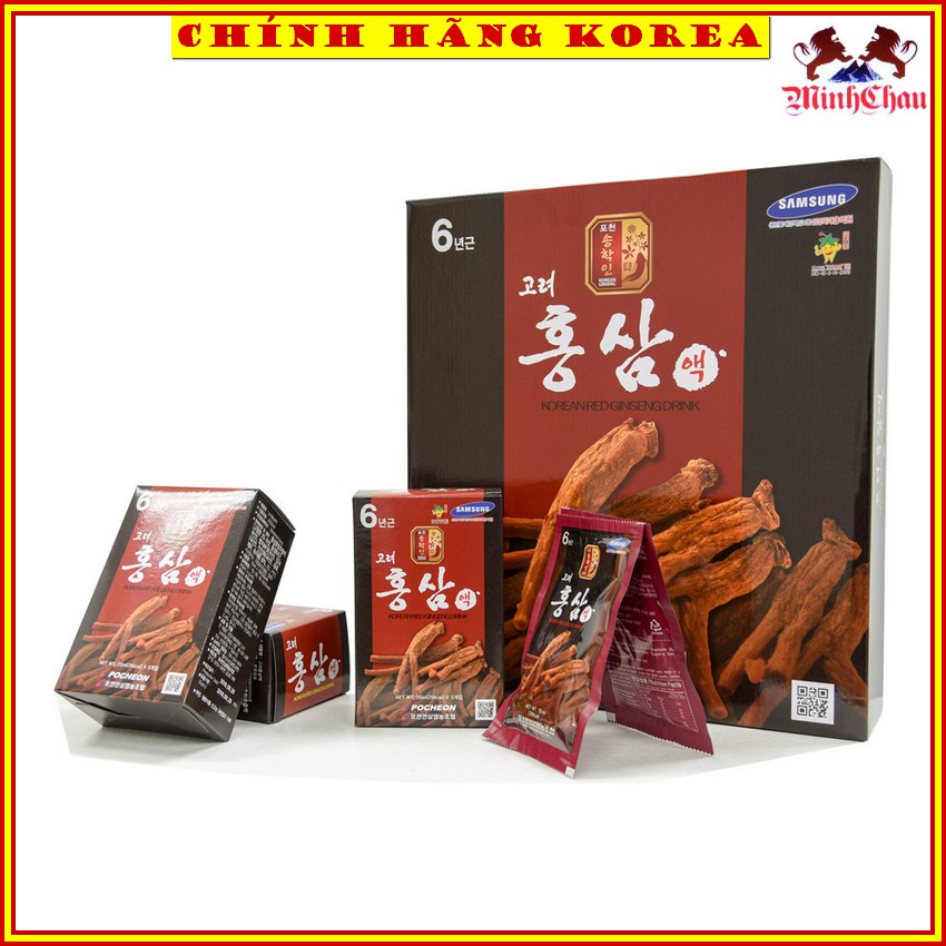 Nước Hồng Sâm Pocheon Cao Cấp Hàn Quốc, Hộp 30 gói