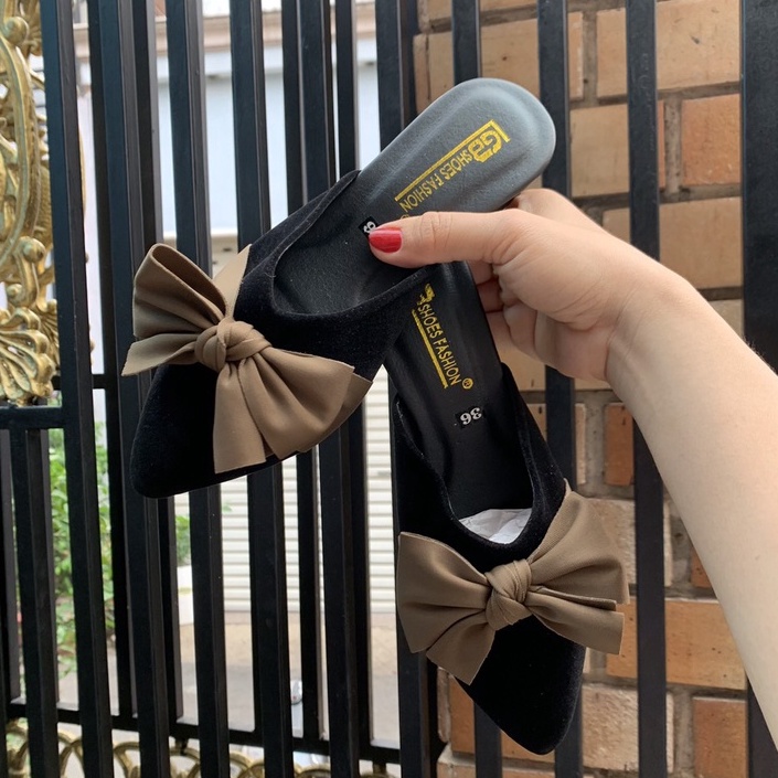 Dép Sục nữ nơ  thời trang cực êm ái cực đáng yêu size 35-39