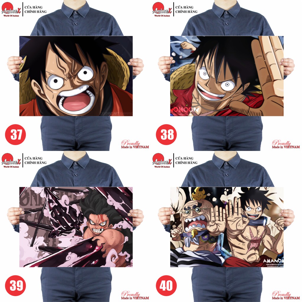 Tấm Tranh Poster Áp Phích Hình Monkey D. Luffy - Luffy Mũ Rơm - Anime One Piece - Onepiece - Đảo Hải Tặc By AnimeX 21-40