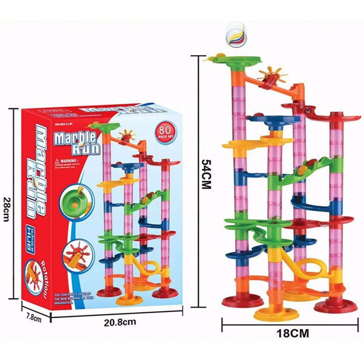 Đồ chơi tháp trượt bi lăn Mable Run gồm 105 chi tiết đồ chơi lắp ghép tháp mô hình thả bi cho trẻ em