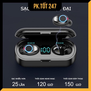 Tai Nghe Bluetooth Amoi F9, Cảm Biến Vân Tay, Có Đèn Led Báo Pin, Âm Thanh Sắc Nét  - Chính Hãng HD DESIGN