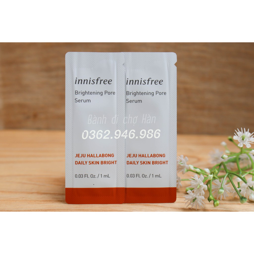 Gói Tinh Chất Dưỡng Trắng Da, Se Lỗ Chân Lông Innisfree Whitening Pore