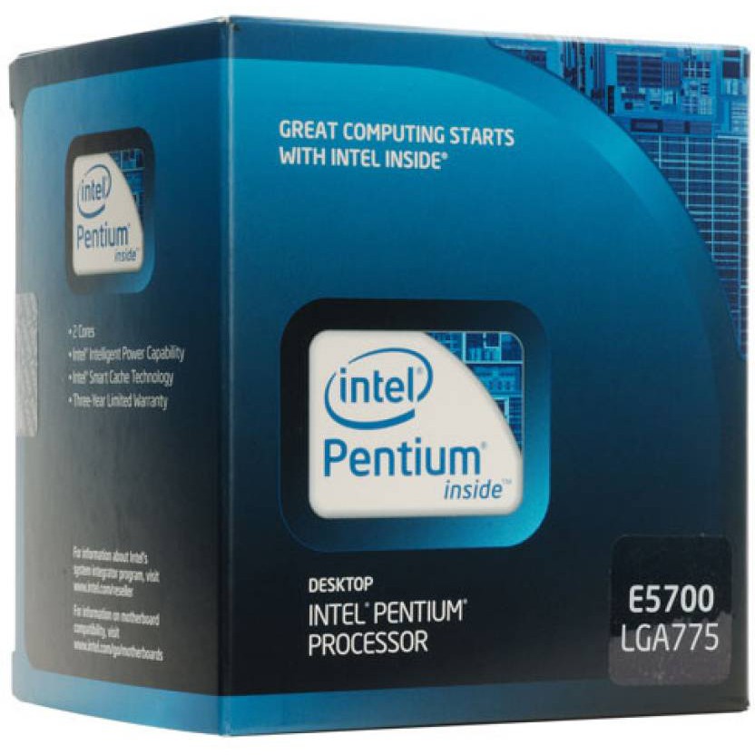 Intel Pentium E5700 3.00 GHz, 800 MHz 2M Cache