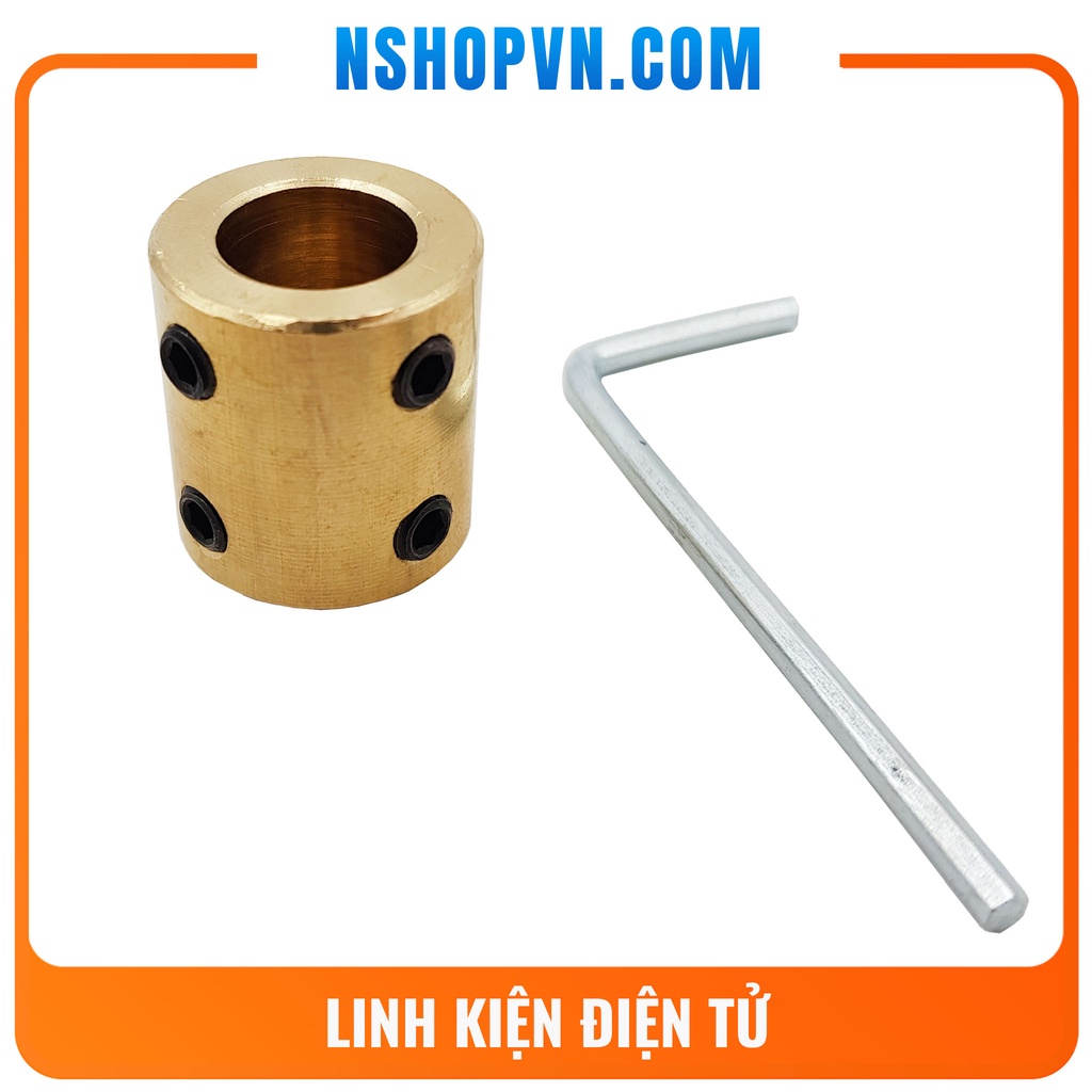 Khớp nối trục cứng các loại 6mm-8mm, 6mm-10mm, 8mm-8mm, 8mm-10mm, 8mm-12mm, 10mm-10mm, 10mm-12mm