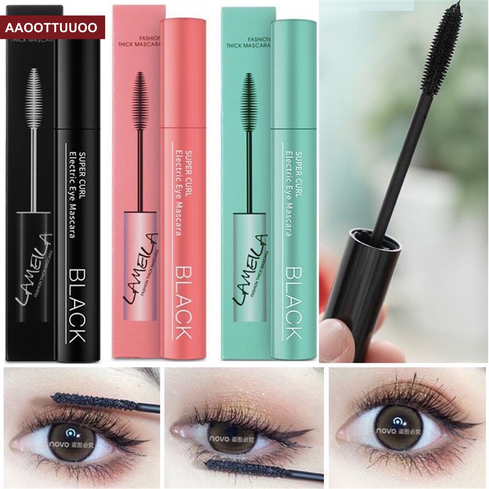 [Hàng mới về] Mascara chải cong và dài lông mi đầu cọ mịn chống thấm nước và mồ hôi không bị lem dành cho học sinh