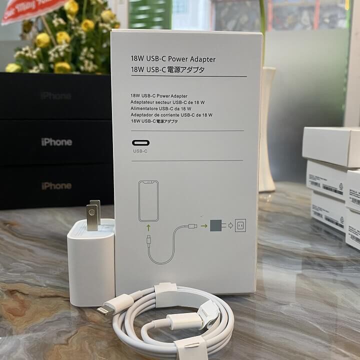 Bộ sạc nhanh 18w iphone 11 Pro Max chính hãng ipad IPhone 11 Pro Max/ 11 Pro/ X/ XS Max/ 8/ 8 Plus |PKTrungBinh