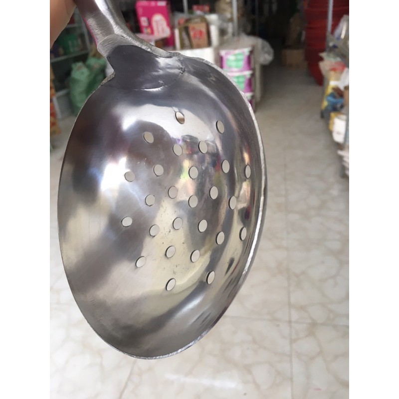 Muôi  lỗ loại to inox 304 dày