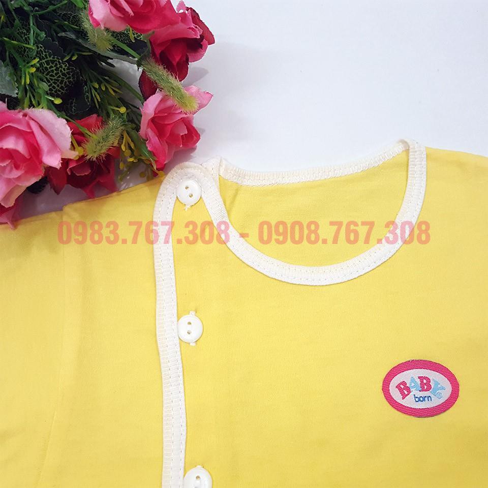 Áo Cộc Tay Baby Born Cho Bé Từ Sơ Sinh Đến 8 kg - Vải Cotton Mềm Mại, Màu Đẹp