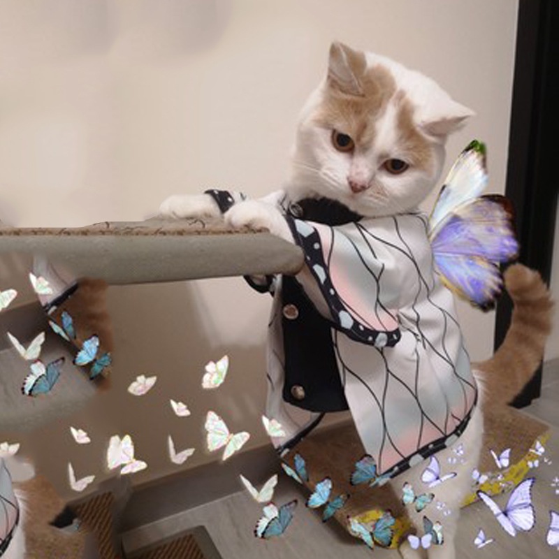 Trang phục hóa trang nhân vật hoạt hình Demon Slayer Kimetsu No Yaiba dễ thương vui nhộn cho mèo Katten Kedi Disfraz Para Gato