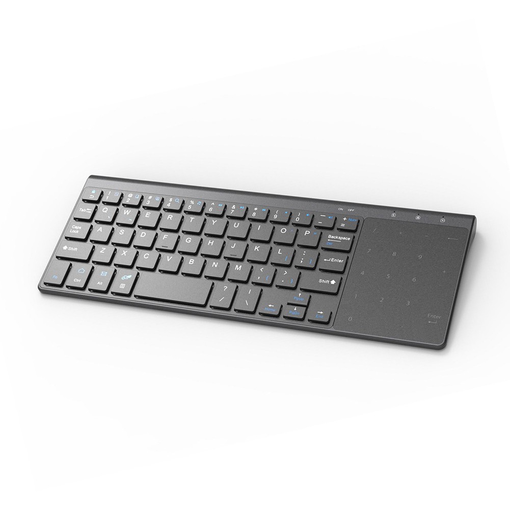 Bàn Phím Không Dây Hel + Màn Hình Cảm Ứng 2.4ghz Cho Android Box Smart Tv Notebook Laptop