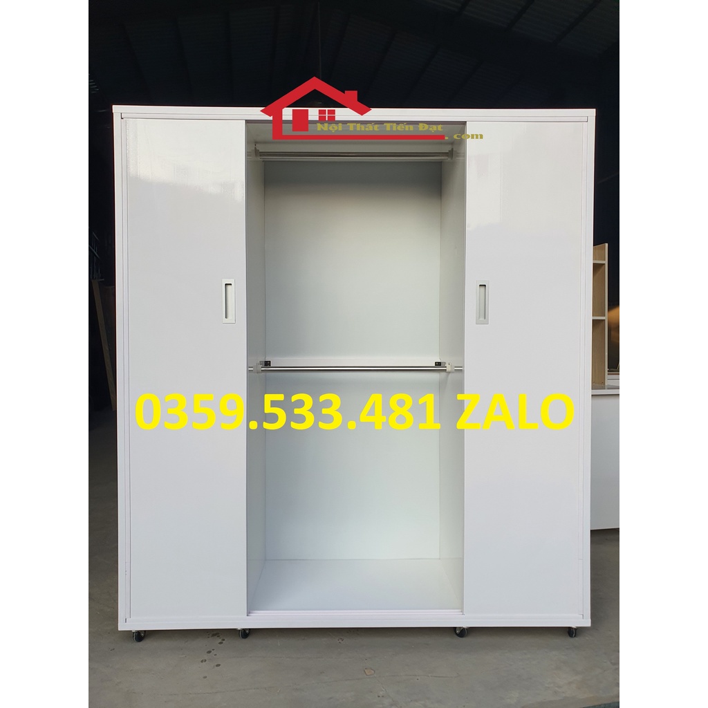 Tủ nhựa Đài Loan 4 cánh lùa tiện lợi 1M8x1M6x50 giá kho nhiều màu lựa chọn