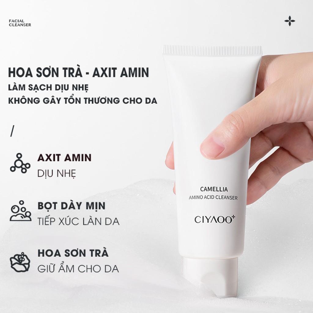 ⚡MẪU THỬ⚡ Sữa Rửa Mặt Sạch Sâu, Ngừa Mụn CIYAOO Camellia Amino Acid Cleanser 5g QX0062 | BigBuy360 - bigbuy360.vn
