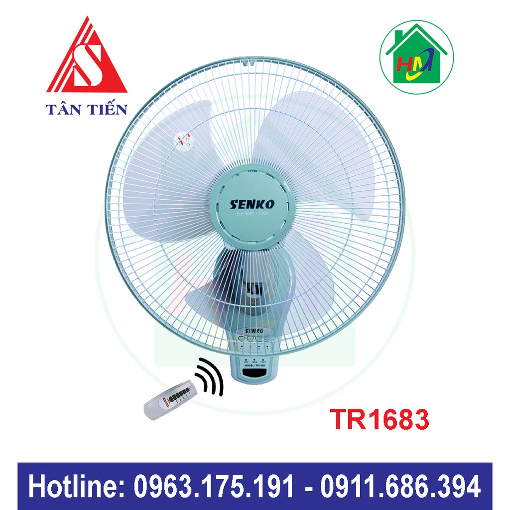 [Mã ELMS5 giảm 7% đơn 300K] Quạt Treo Tường Điều Khiển Senko TR1683 | BigBuy360 - bigbuy360.vn