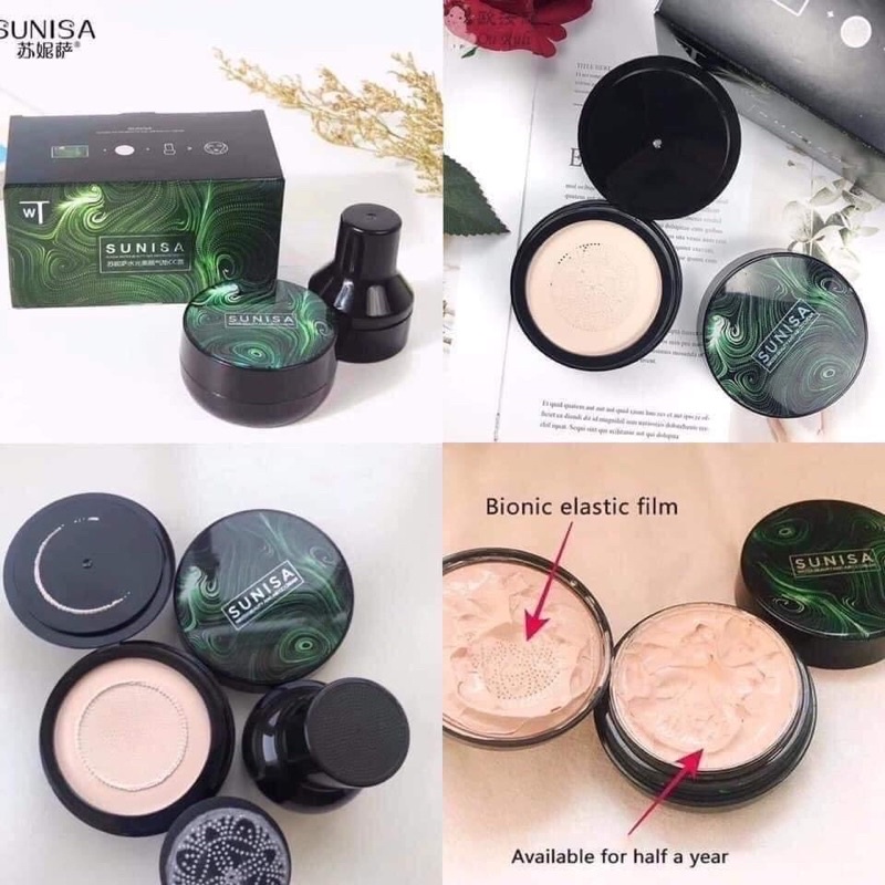 Phấn Nước Sunisa Kèm bông phấn siêu mịn bám lâu