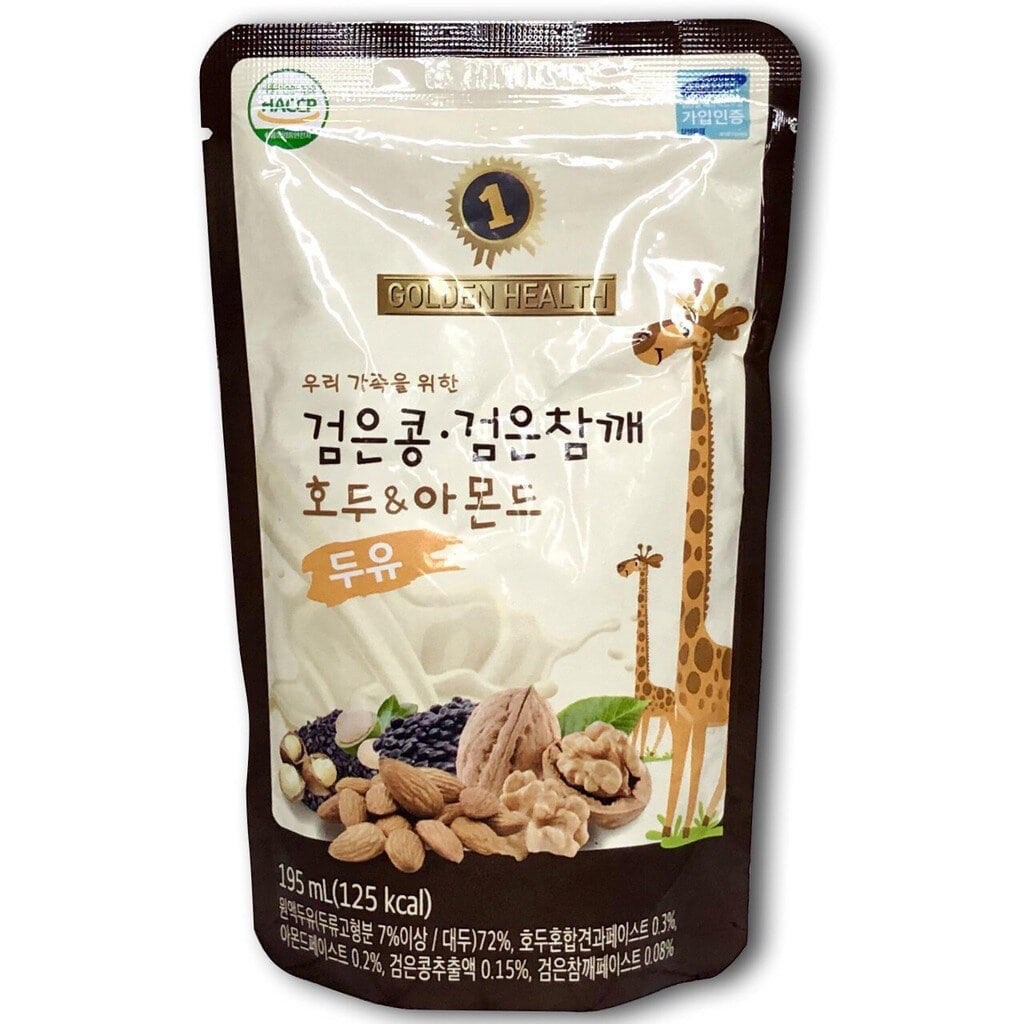 Sữa Óc Chó dinh dưỡng tăng chiều cao - Golden Health (đậu đen, macca, óc chó, hạnh nhân) - Nhập khẩu Hàn Quốc 195ml