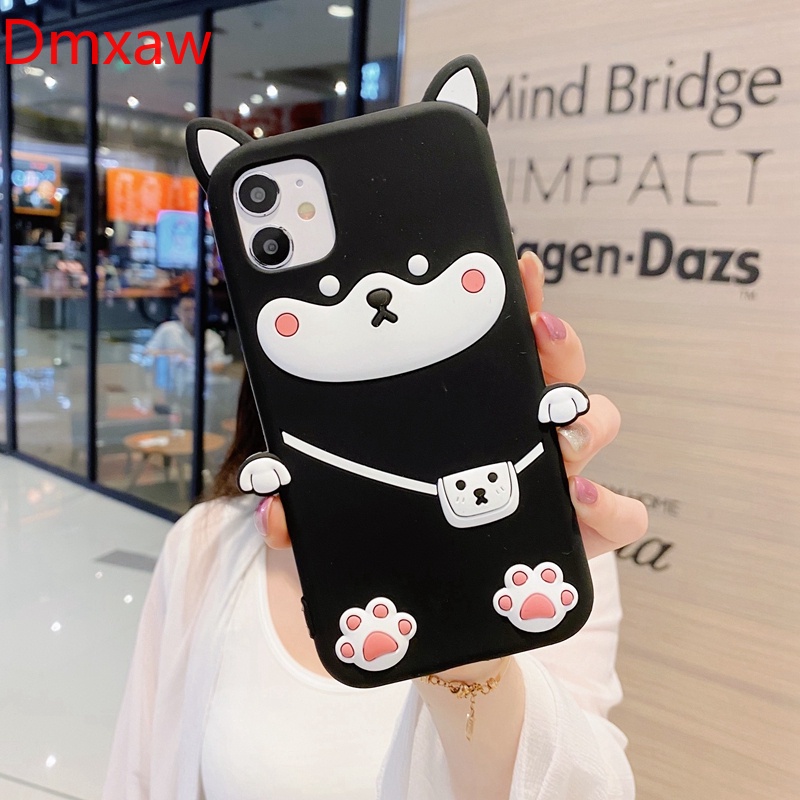 Ốp điện thoại chú cún 3D thích hợp cho Iphone 12 Pro Max 12 Mini 11 Pro Max X Xs Max Xr 7 8 6 6s Plus Se 2020