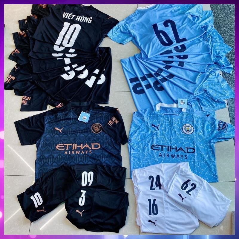 Áo Bóng Đá Man City Sân Khách 20/21 Hàng Thái Xịn - Áo Đá Banh Đẹp