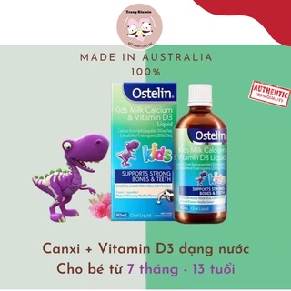 Canxi sữa khủng long Ostelin & Vitamin D3 - Xuất xứ Úc