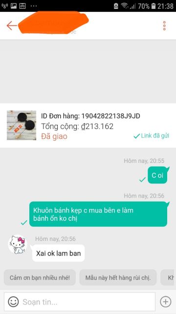 Khuôn bánh kẹp tàn ong trái tim (Khuôn chống dính) TT475