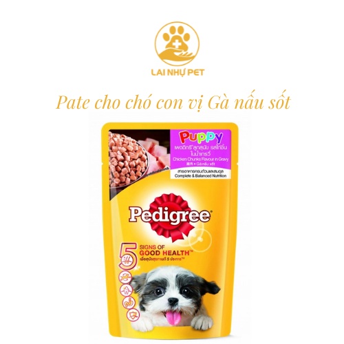 Pate chó pedigree dạng sốt nhuyễn cho chó lớn , chó con -LAI NHỰ PET
