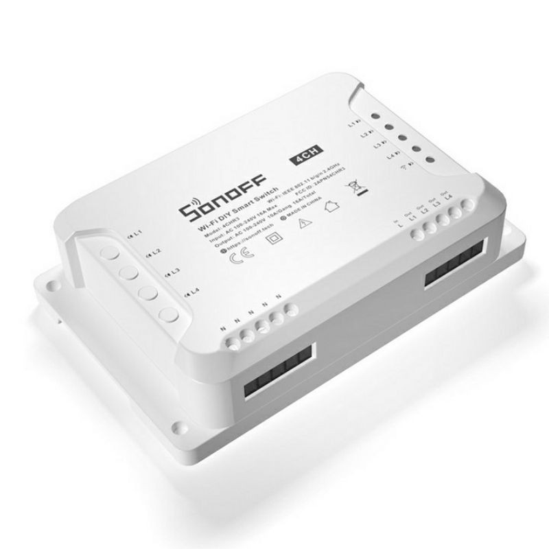 Công tắc wifi 4 kênh thông minh điều khiển từ xa qua điện thoại  SONOFF 4CH