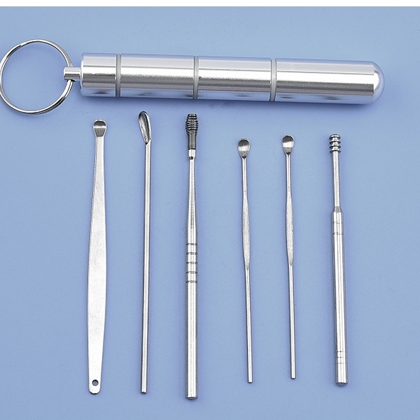 [Hàng Chuẩn] Set 6 Dụng Cụ Lấy Rấy Tai (Tuýp Nhôm Bạc)