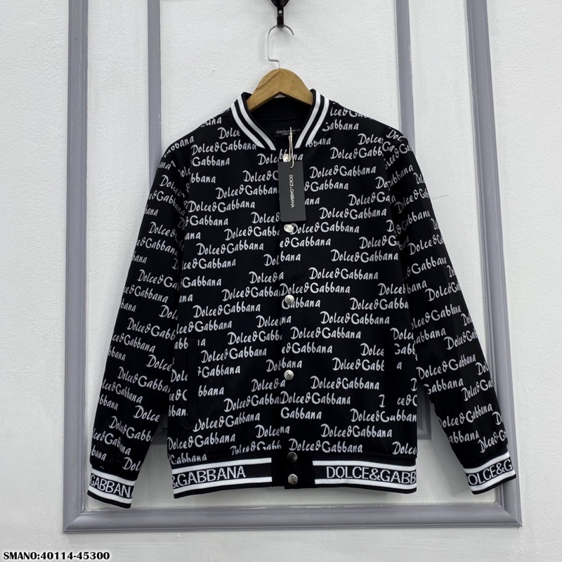 Áo khoác nam nữ unisex Bomber Jacket nỉ dập hoạ tiết chữ monogram quanh áo phối bo chun dệt chữ cực sang