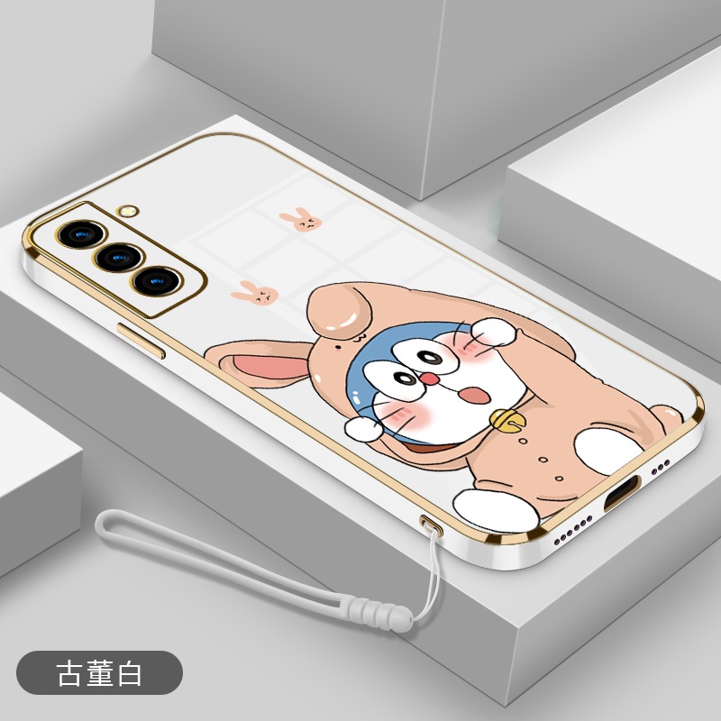 Ốp Điện Thoại Cao Su Mềm Hình Doraemon Cho Samsung S21 S21 FE S21PLUS S21 ULTRA S22 S22 ULTRA S22 PLUS