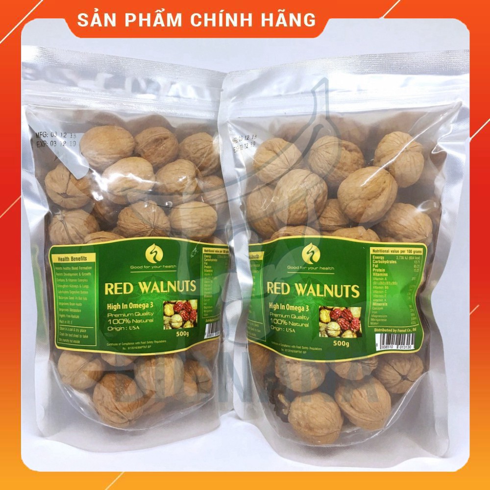 {Sale} Quả Óc Chó Đỏ Nhập Khẩu Mỹ - 500g