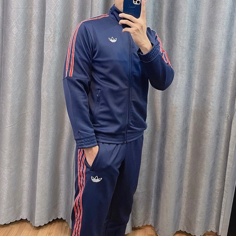 [ HÀNG CAO CẤP ] Bộ thể thao Adidas TRACK JACKET 3 SỌC SPORT NAVY - GN2446 GN2448 | FULL TEM TAG CODE | TAG HDSD