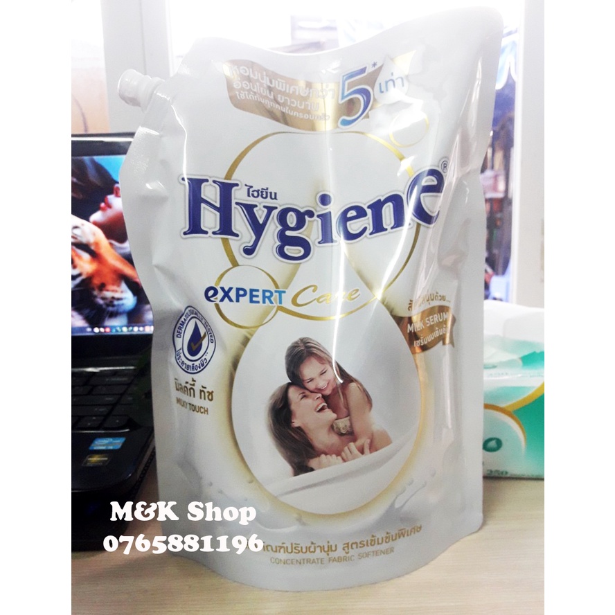 Nước xả vải đậm đặc Hygiene túi Thái Lan 100%