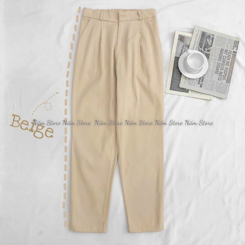 Quần Baggy Kaki CONI PANTS Lưng Tây Phối Chun Ulzzang Unisex