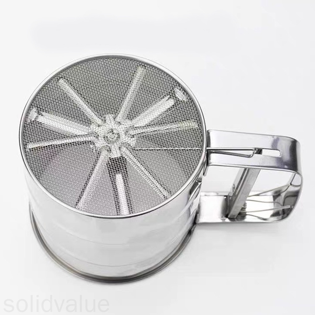 Cốc Rây Bột Bằng Thép Không Gỉ Tiện Dụng Cho Nhà Bếp