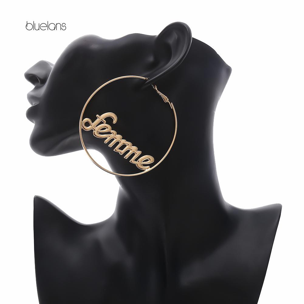 Đôi Bông Tai Họa Tiết Hình Học Độc Đáo Cho Nữ