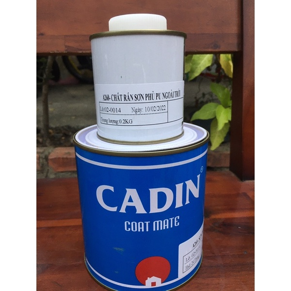 Sơn PU Đa năng hai thành phần Cadin ngoài trời cho sắt, kẽm và nền bê tông - Bộ 1kg