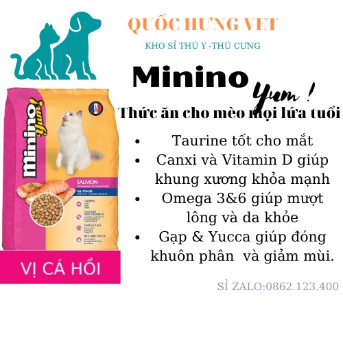 Thức ăn cho mèo Minino gói 350g- LAI NHỰ PET