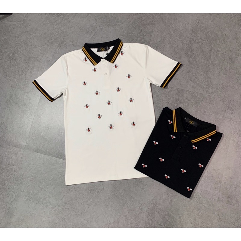 ÁO thun nam cổ trụ thêu ong