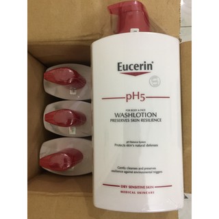 Sữa Tắm Cho Da Nhạy Cảm Eucerin PH5 Skin-Protection Washlotion 1000ml-côngty