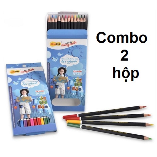 [Giao hỏa tốc] COMBO 2 hộp bút chì 12 màu - 16 màu chất lượng cao Colokit 𝑻𝒉𝒊𝒆̂𝒏 𝑳𝒐𝒏𝒈 CP-C06 - CP-C08