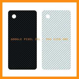 Decal dán lưng GOOGLE PIXEL/ PIXEL XL/ PIXEL 2/ PIXEL 2 XL/ PIXEL 3/ PIXEL 3XL vân carbon 3D