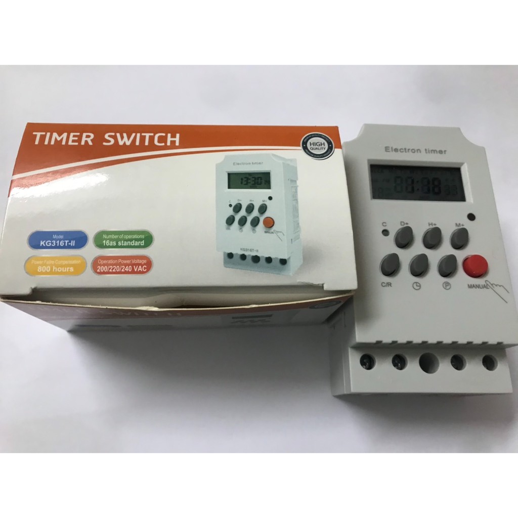 (LW) Công tắc hẹn giờ, bộ điều khiển thời gian thực, giá  rẻ KG316T-II ,KG316T