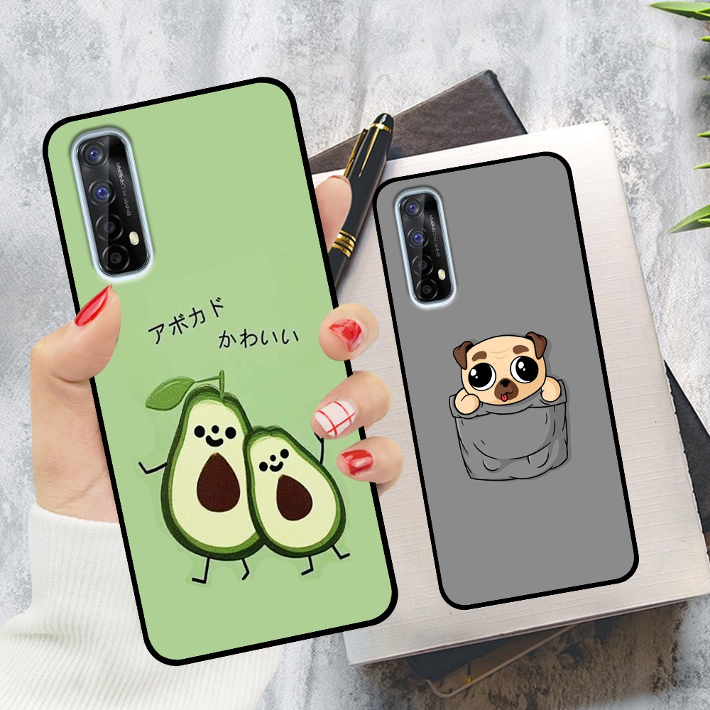 Ốp Realme 7 / 7 Pro in hình quả bơ, hươu, khủng long siêu dễ thương