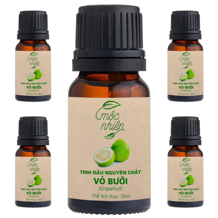 Tinh dầu Vỏ Bưởi Mộc Nhiên chính hãng 100% nguyên chất tự nhiên - Chai 10ml và 100ml