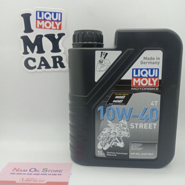 Nhớt cao cấp cho xe số Liqui Moly Street 10w-40.