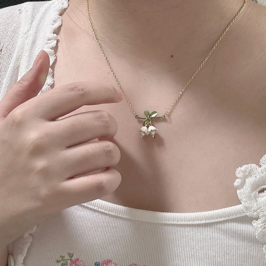 Vòng cổ nữ sợi mảnh dây chuyền nữ nhẹ nhàng LOLITA thanh lịch mẫu mới hot trend huệ tây V58