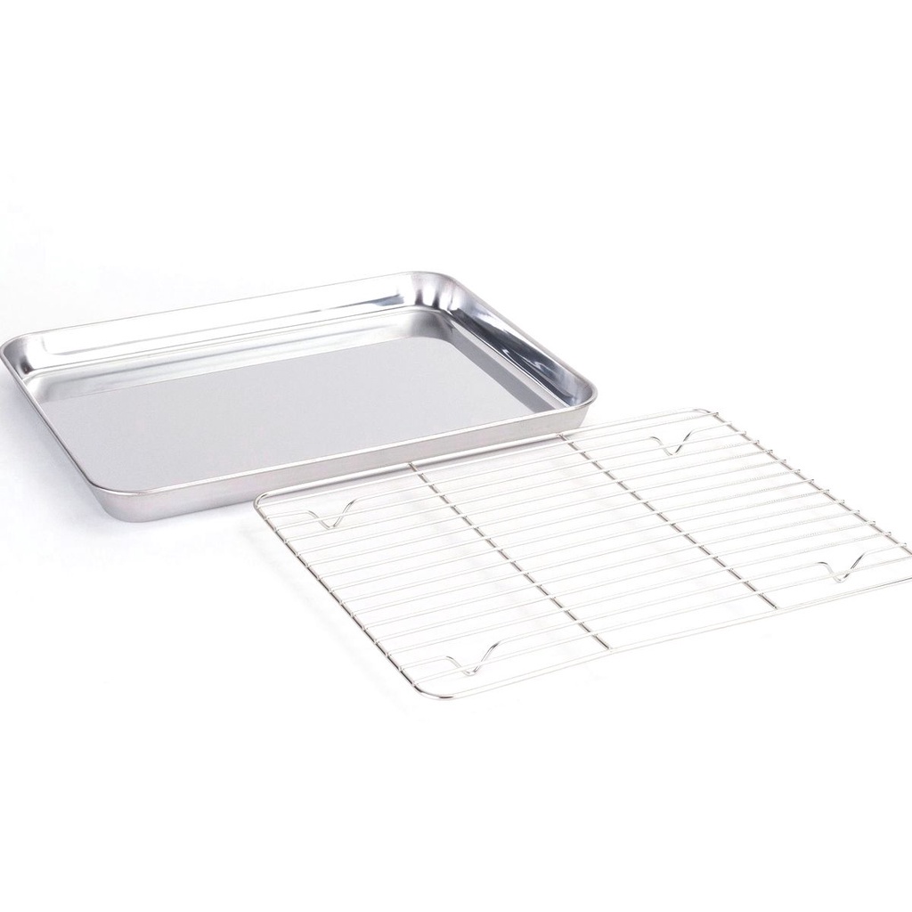 Vỉ Nướng Bbq 2 Kích Cỡ Bằng Thép Không Gỉ Tiện Dụng Cho Nhà Bếp
