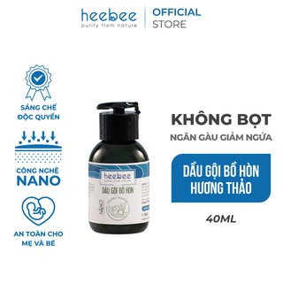 [Độc quyền] Dầu gội thảo dược Bồ Hòn Heebee ngăn gàu, giảm ngứa, bảo vệ da đầu 40ml