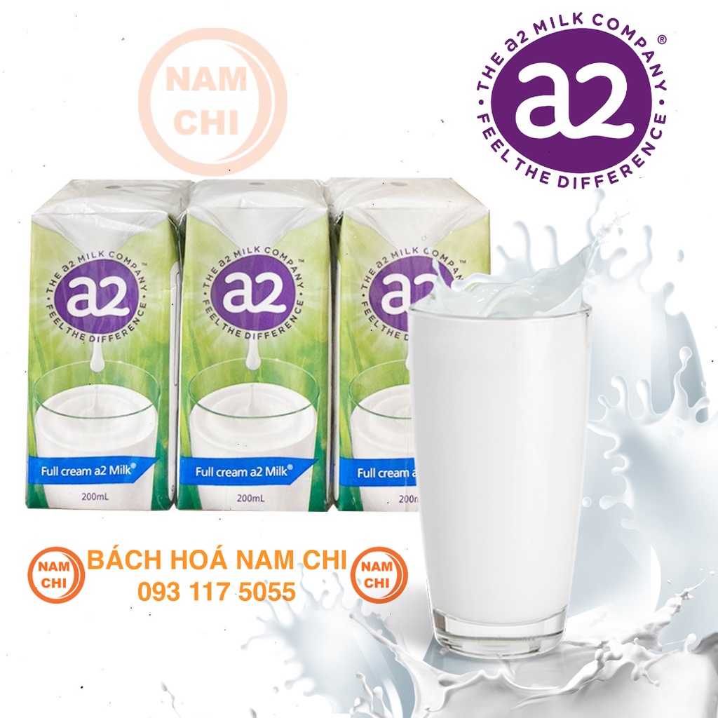 [LỐC 6 HỘP X 200ML] Sữa Tươi Nguyên Kem Không Đường Dạng Nước Pha Sẵn Uống Cực Ngon