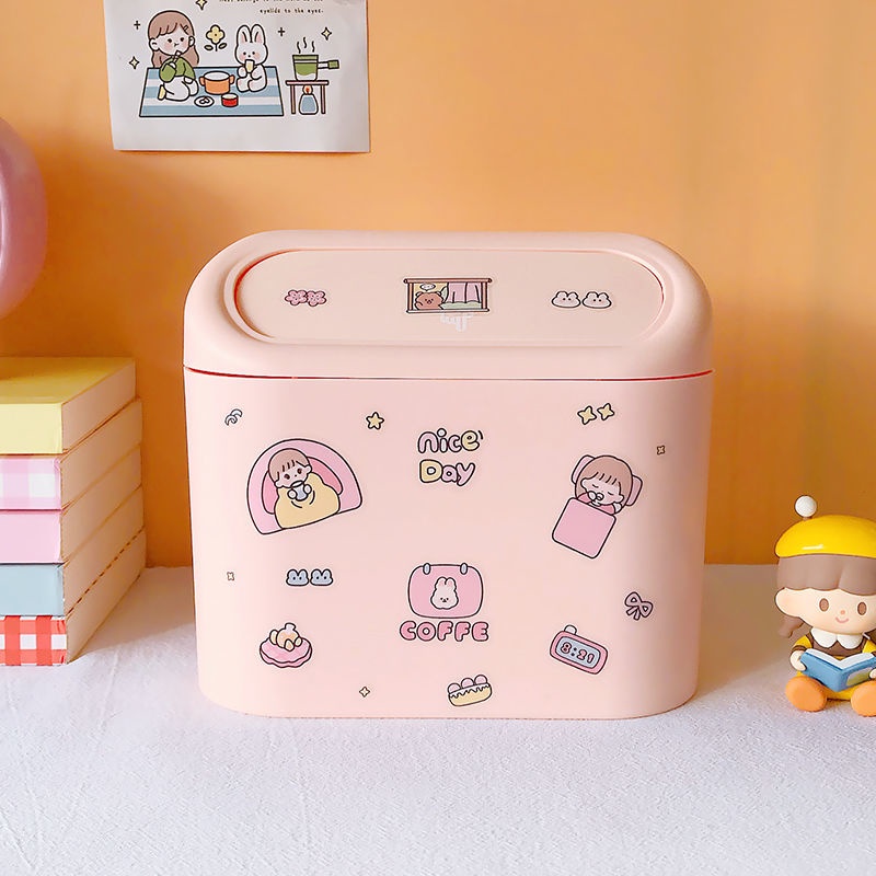 Mới Thùng Rác Mini Đa Năng Tiện Dụng Cho Xe Hơi Dễ Thương